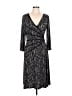 Connected Apparel Chevron-herringbone Black Casual Dress Size 12 - photo 1