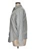 Everlane 100% Cotton Stripes Silver Long Sleeve Button-Down Shirt Size 14 - photo 5