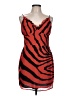 LPA Animal Print Red Cocktail Dress Size L - photo 1