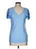 1.State Blue Short Sleeve Top Size L - photo 1