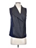 Vince. 100% Leather Blue Vest Size S - photo 1
