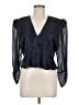 IRO Blue Long Sleeve Blouse Size EU (FR) 40 / US 8 - photo 1