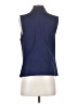 Vince. 100% Leather Blue Vest Size S - photo 2