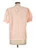 Dokotoo 100% Polyester Orange Short Sleeve Blouse Size L - photo 2