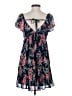 Lulus 100% Polyester Floral Blue Casual Dress Size S - photo 2