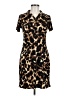 En Focus Studio Animal Print Brown Casual Dress Size 6 - photo 1