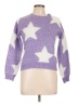 DKNY Stars Purple Pullover Sweater Size 10 - photo 1