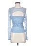 Lulus Blue Long Sleeve Top Size S - photo 1