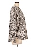 Ann Taylor Animal Print Tan Long Sleeve Blouse Size L - photo 4