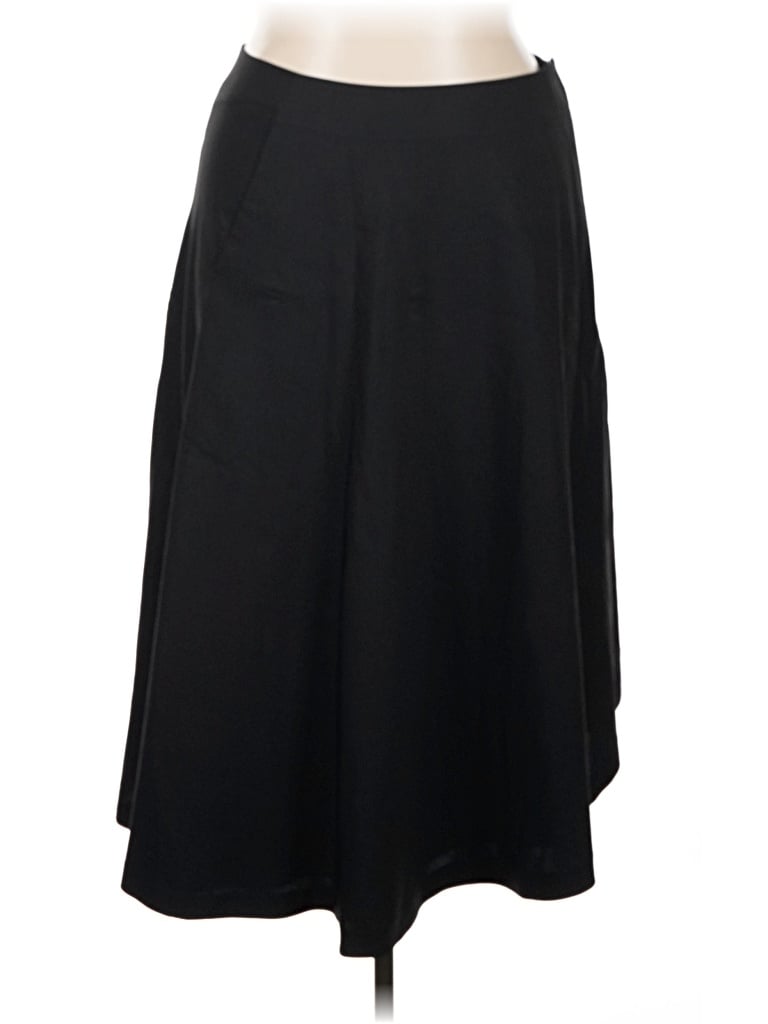 Pre-owned Theory Wool Skirt In Black
