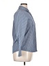 Thakoon Floral Stripes Blue Long Sleeve Button-Down Shirt Size L - photo 4