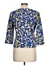 Ruby Rd. Blue 3/4 Sleeve Blouse Size L (petite) - photo 2
