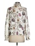 Unbranded Floral Ivory Long Sleeve Blouse Size XS - photo 2