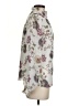 Unbranded Floral Ivory Long Sleeve Blouse Size XS - photo 4