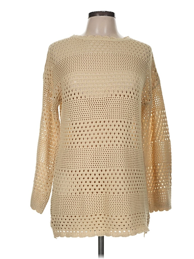 Pre-owned Unbranded Pullover Sweater In Tan