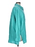 Unbranded Teal 3/4 Sleeve Button-Down Shirt Size L (estimated) - photo 4