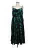 Torrid Paisley Green Cocktail Dress Size 1X Plus (1) - photo 1