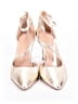 27 EDIT 100% Leather Metallic Gold Silver Heels Size 10 (wide) - photo 2