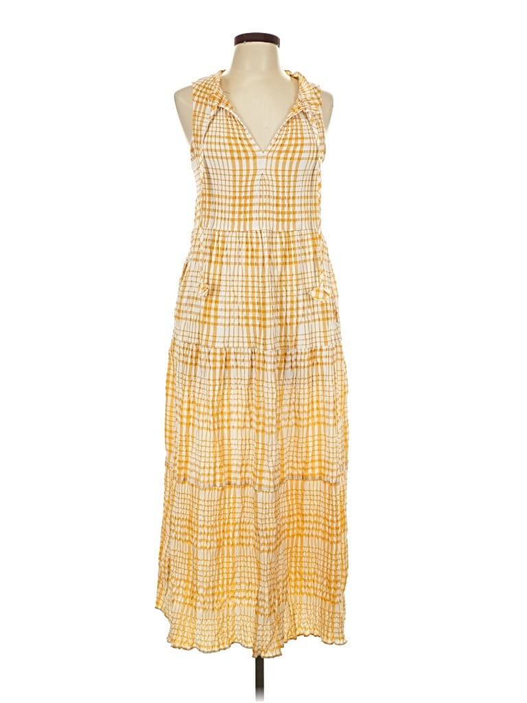 Pre-owned Max Studio Casual Dress In Yellow