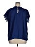 Catherine Malandrino Blue Short Sleeve Blouse Size 1X - photo 1