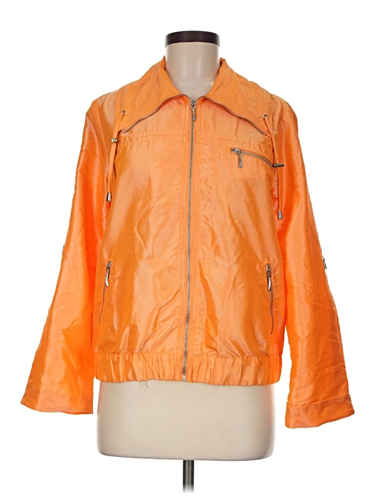 Pre-owned Chico's Raincoat In Orange
