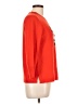 J.Crew 100% Cashmere Hearts Orange Cashmere Pullover Sweater Size L - photo 4
