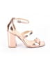 Wild Diva Metallic Gold Sandals Size 8 1/2 - photo 1