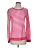 Talbots Checkered-gingham Pink Pullover Sweater Size XS - photo 1