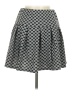 Love By Design Houndstooth Gray Casual Skirt Size M - photo 1