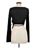 Shein 100% Polyester Black Long Sleeve Top Size 8/10 - photo 2