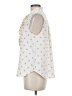 Ann Taylor 100% Polyester Polka Dots Ivory Sleeveless Blouse Size S - photo 5