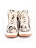 Just Fab Gold Sneakers Size 7 1/2 - photo 2