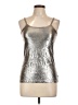 Charlotte Tarantola Metallic Silver Tank Top Size L - photo 1
