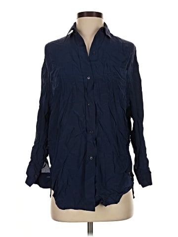 Vince. Long Sleeve Silk Top (view 1)