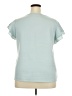 Shein Teal Short Sleeve Blouse Size 3X - photo 2