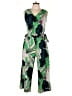 Carolina Belle Tropical Green Jumpsuit Size 10 - photo 1