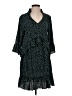 Assorted Brands 100% Polyester Polka Dots Green Casual Dress Size S - photo 1