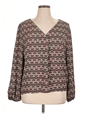 Ann Taylor LOFT Outlet Long Sleeve Blouse (view 1)