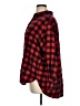 Gap 100% Cotton Plaid Red Long Sleeve Button-Down Shirt Size XL - photo 5