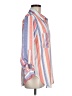 Unbranded Stripes Orange Blue 3/4 Sleeve Blouse Size M - photo 4