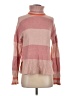 J.Crew Color Block Pink Turtleneck Sweater Size XS - photo 1