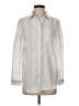 Gap 100% Linen Stripes Ivory Long Sleeve Button-Down Shirt Size XS - photo 1