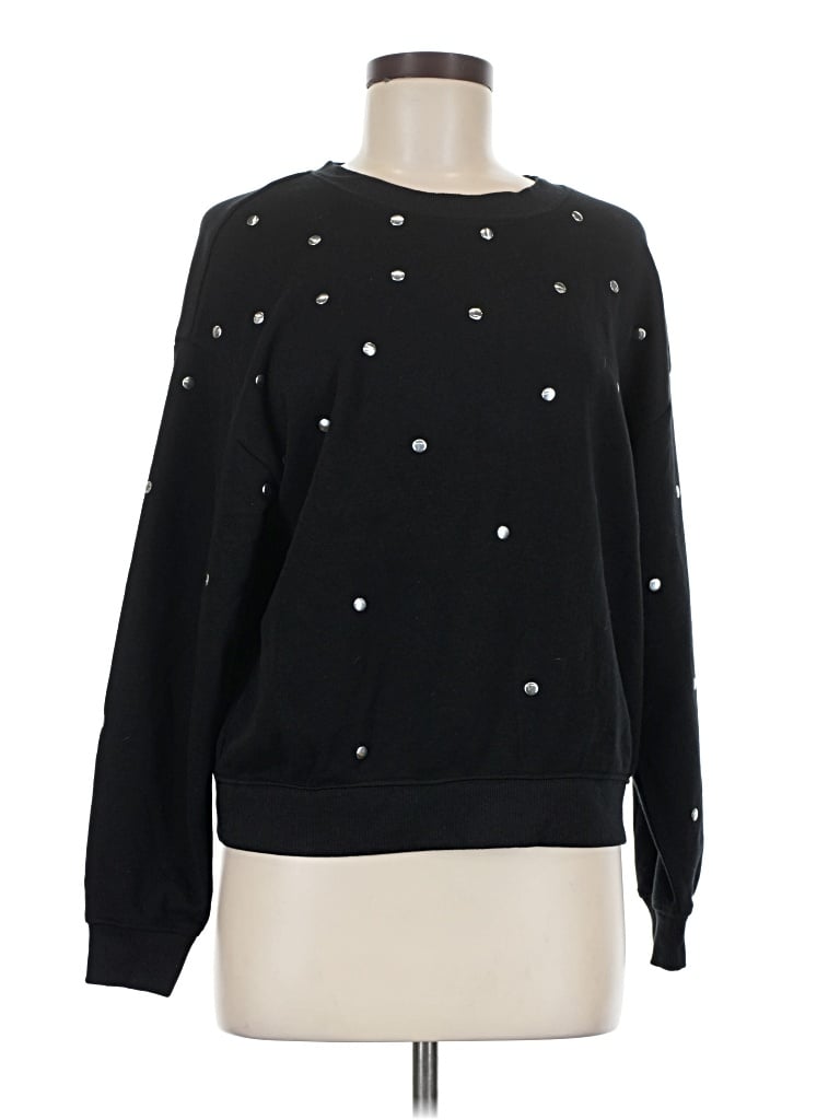 Pre-owned Ann Taylor Loft Pullover Sweater In Black