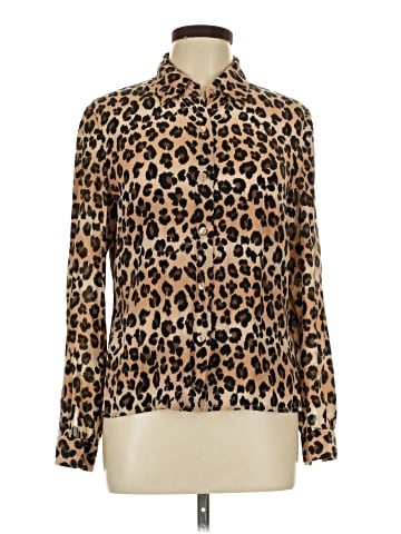 Lord & Taylor Long Sleeve Silk Top (view 1)