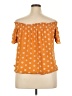 Rewind Orange Short Sleeve Blouse Size XXL - photo 2