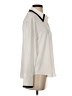 MNG 100% Polyester Color Block Ivory Long Sleeve Blouse Size 4 - photo 4