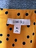 Como Blu Polka Dots Yellow Long Sleeve Blouse Size XL - photo 7