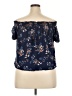 Rewind Blue Short Sleeve Blouse Size XXL - photo 2