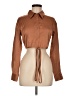 RIVIR Brown Long Sleeve Blouse Size M - photo 1