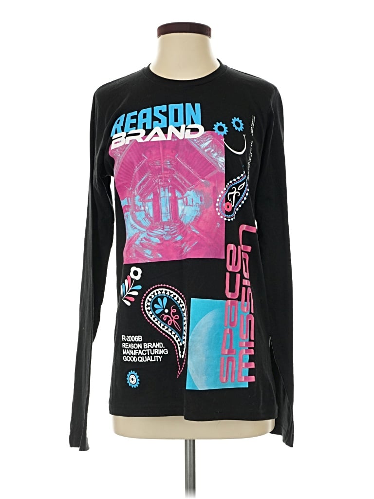 Pre-owned Reason Long Sleeve T-shirt In Black